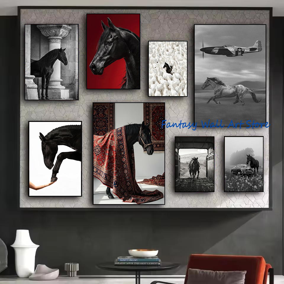 Luxury Lifestyle Japan - Fotografías de Caballos Negros, Arte de