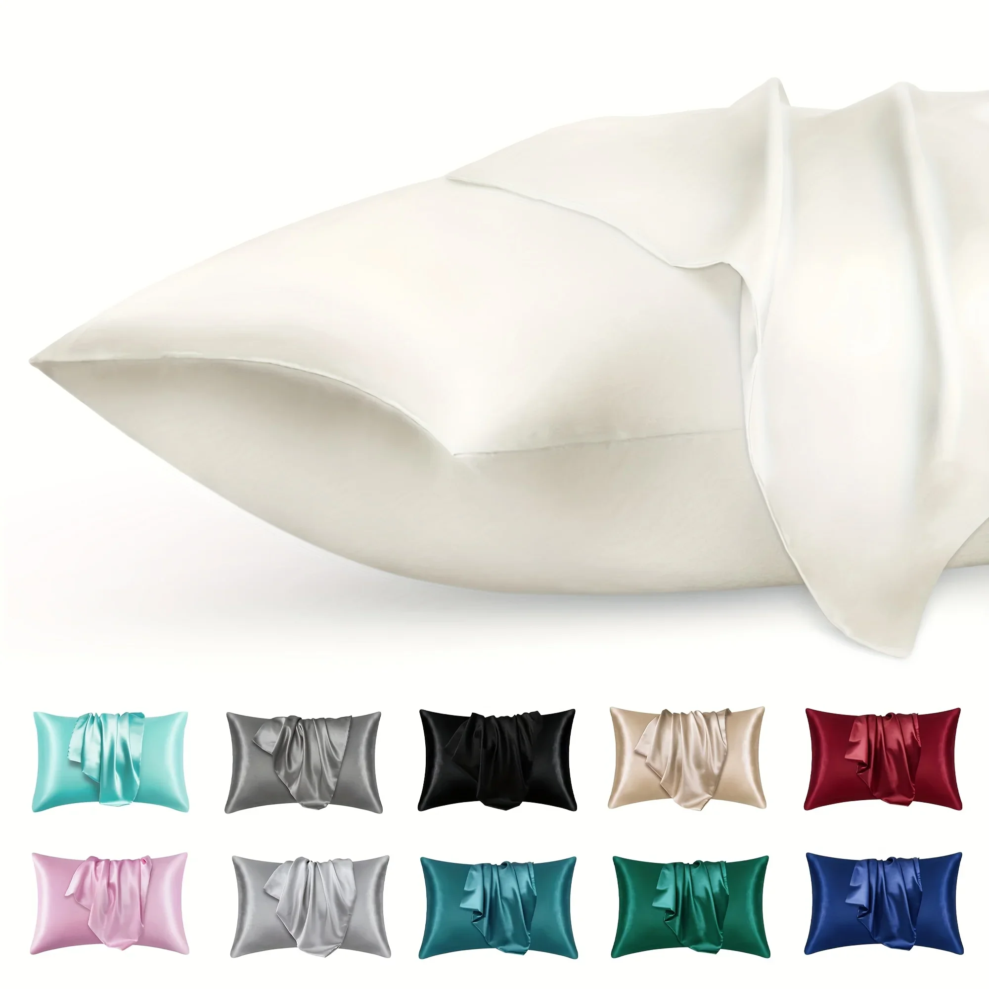 Silk Pillowcase Set - Funda de almohada de satén de