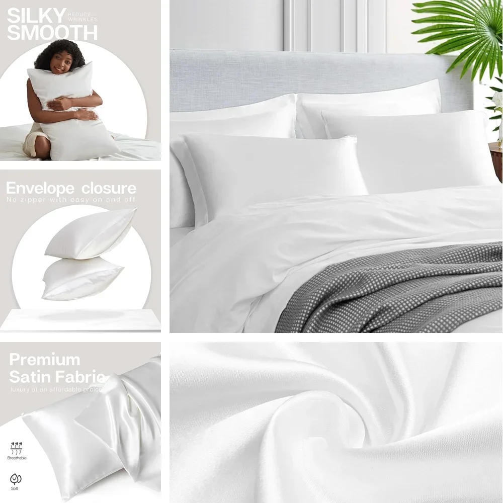 Paquete de 2 fundas de almohad - Silk Pillowcase Set reseña y precio