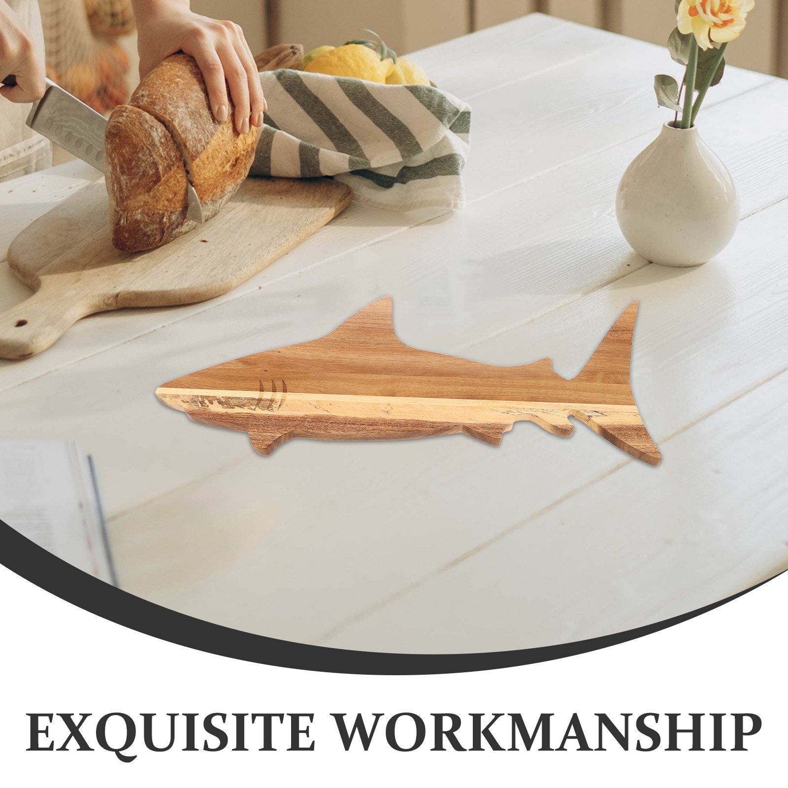 Tabla de cortar de madera de a - Wooden Serving Tray reseña y precio