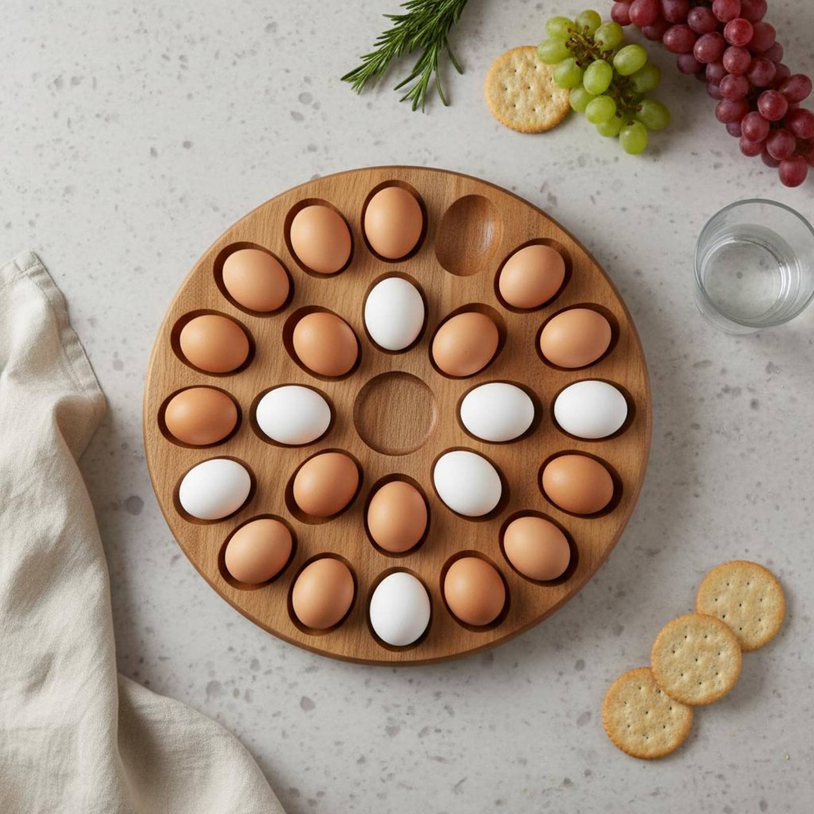 Bandeja Ovalada Reversible de  - Wooden Serving Tray reseña y precio