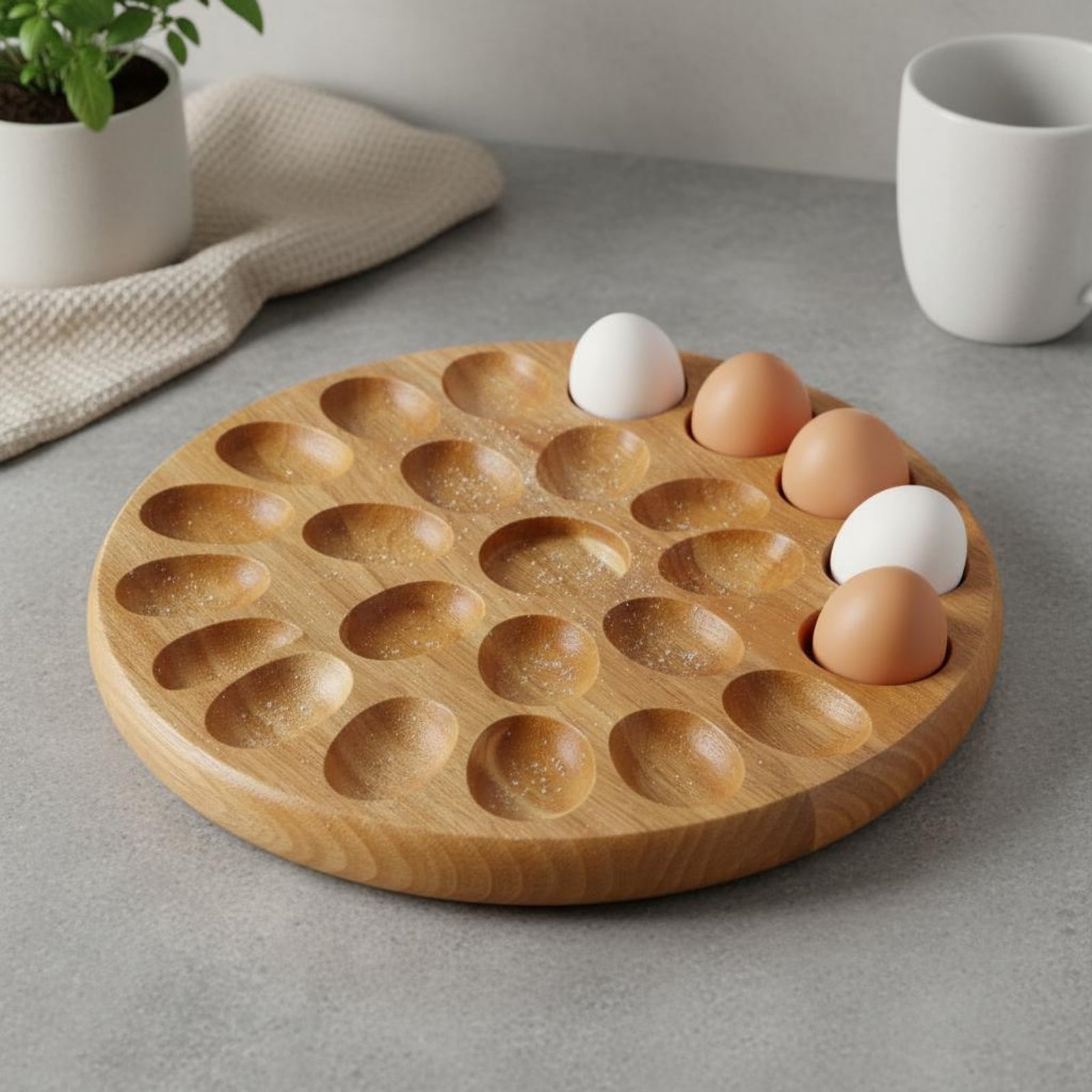 Bandeja Ovalada Reversible de  - Wooden Serving Tray reseña y precio