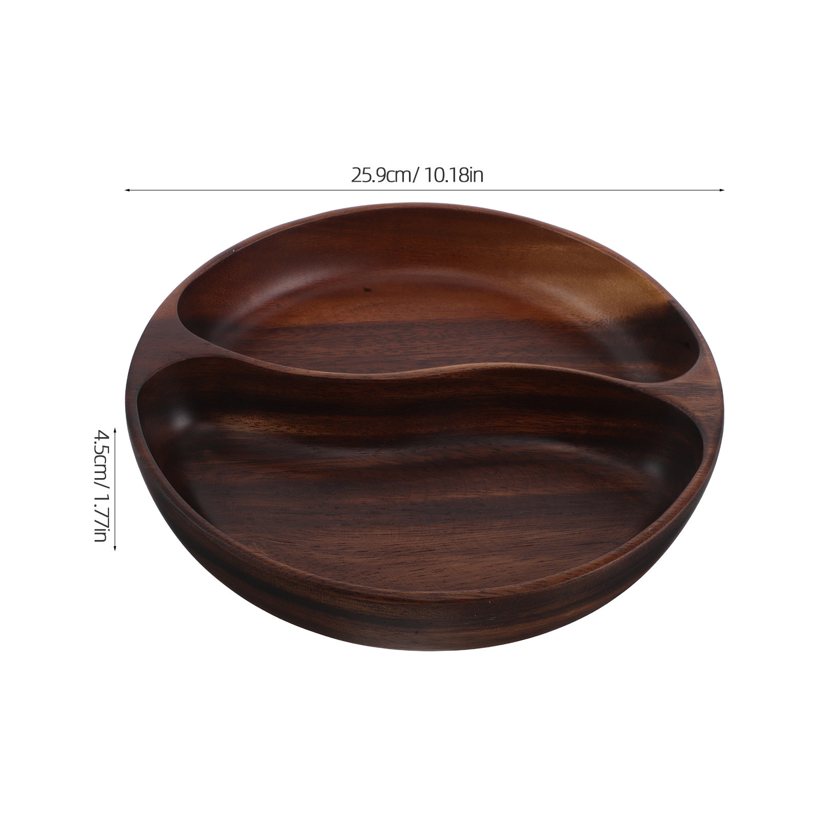 Plato de Porciones Divididas d - Wooden Serving Tray reseña y precio