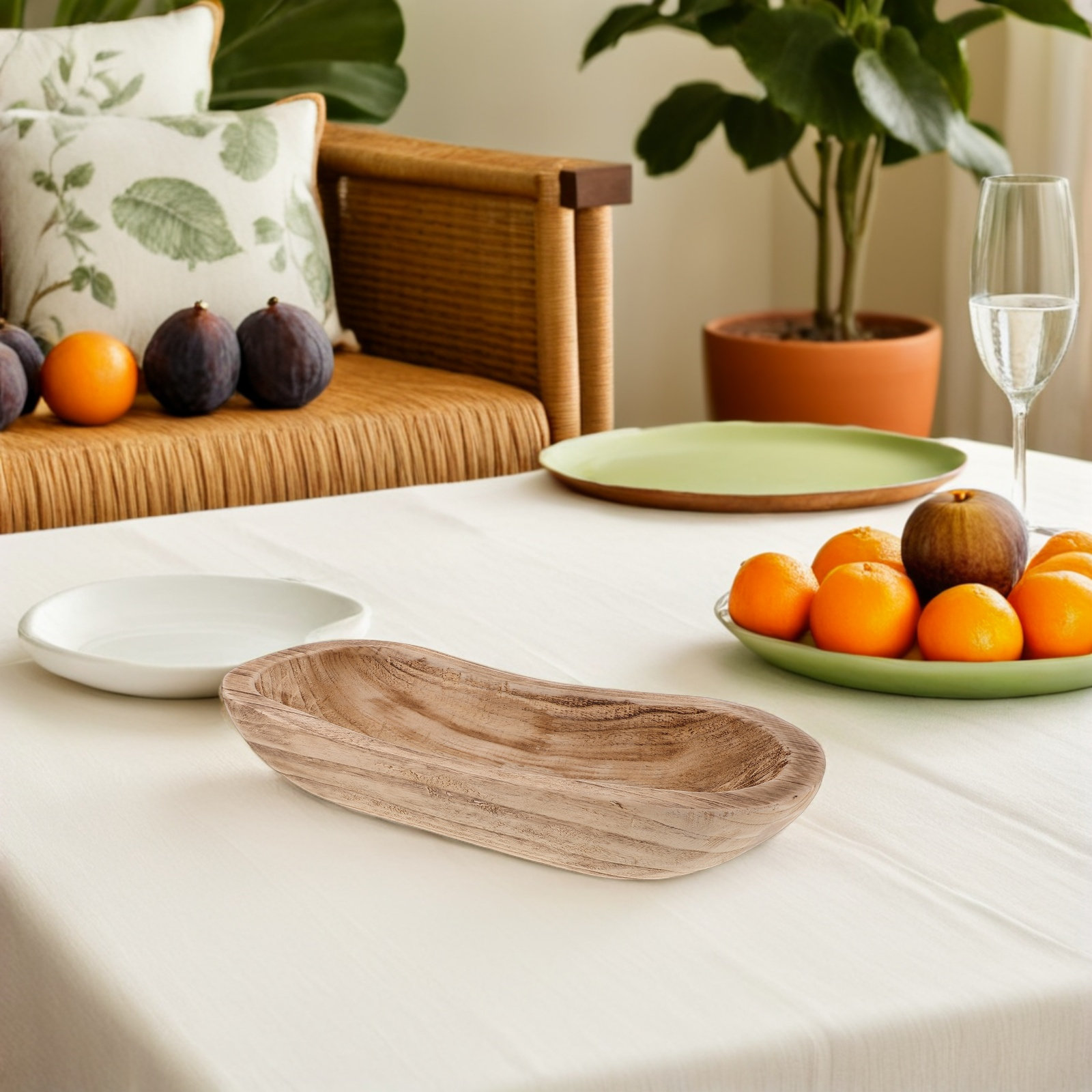Centro de Mesa Rústico de Made - Wooden Serving Tray reseña y precio