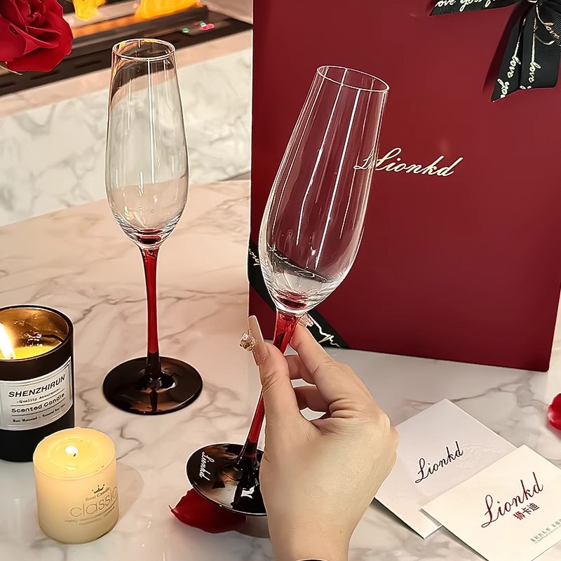 Copa de champán de cristal de  - Crystal Wine Glass reseña y precio