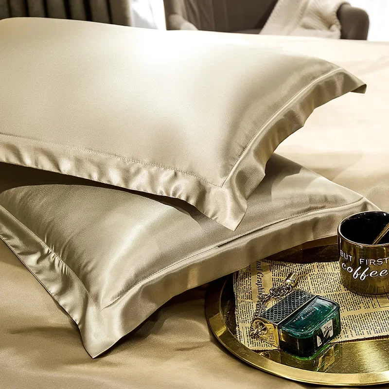 2 uds 100% funda de almohada d - Silk Pillowcase Set reseña y precio