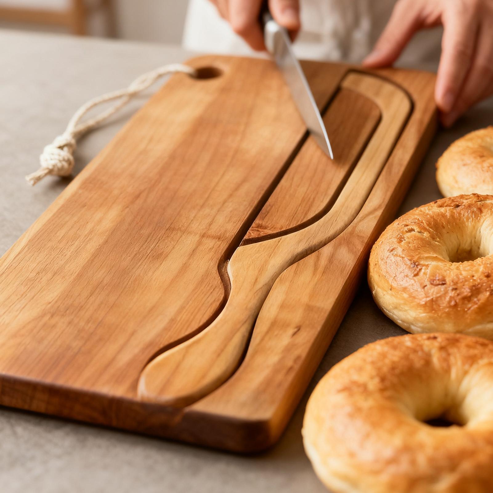Cortador de pan para masa ferm - Wooden Serving Tray reseña y precio