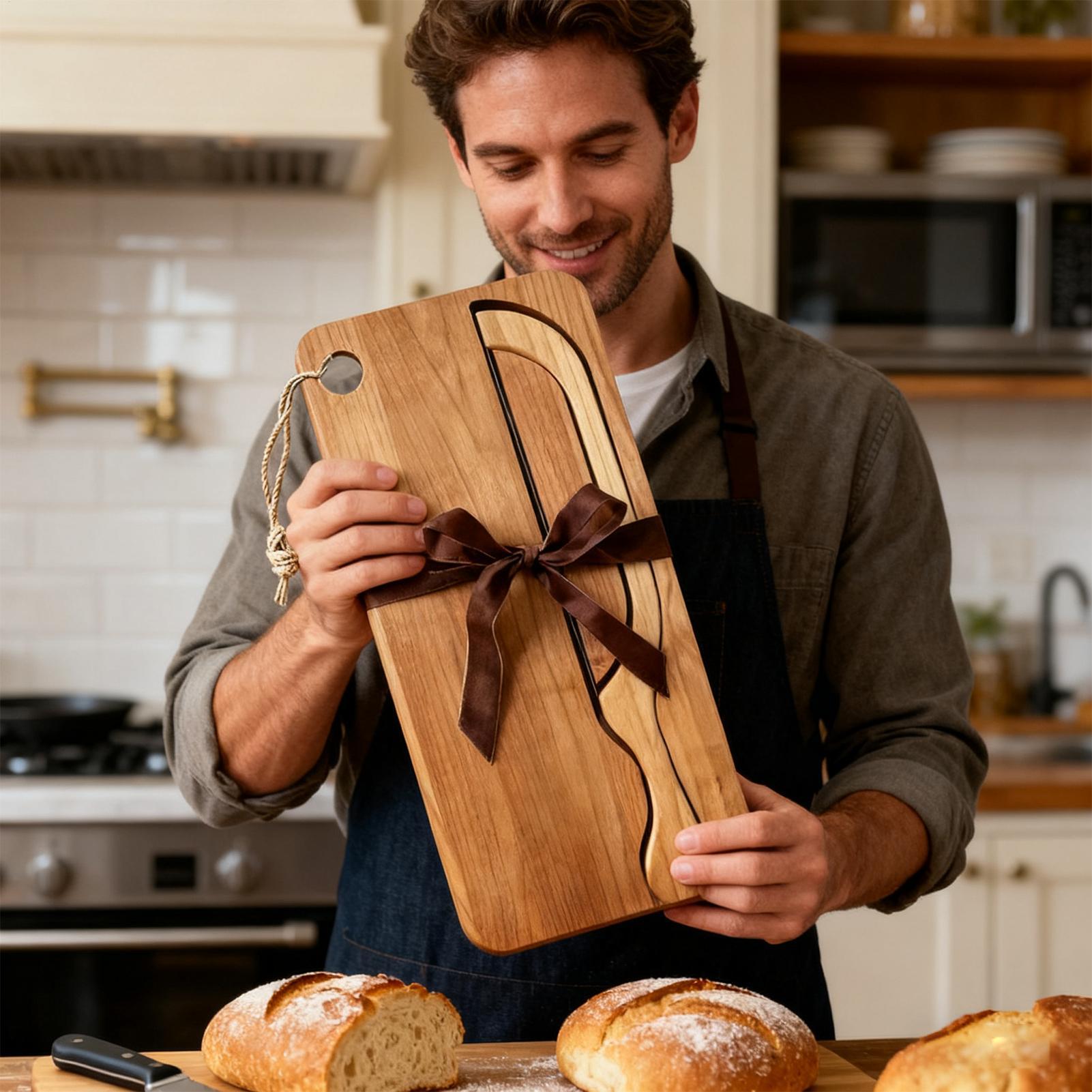 Cortador de pan para masa ferm - Wooden Serving Tray reseña y precio