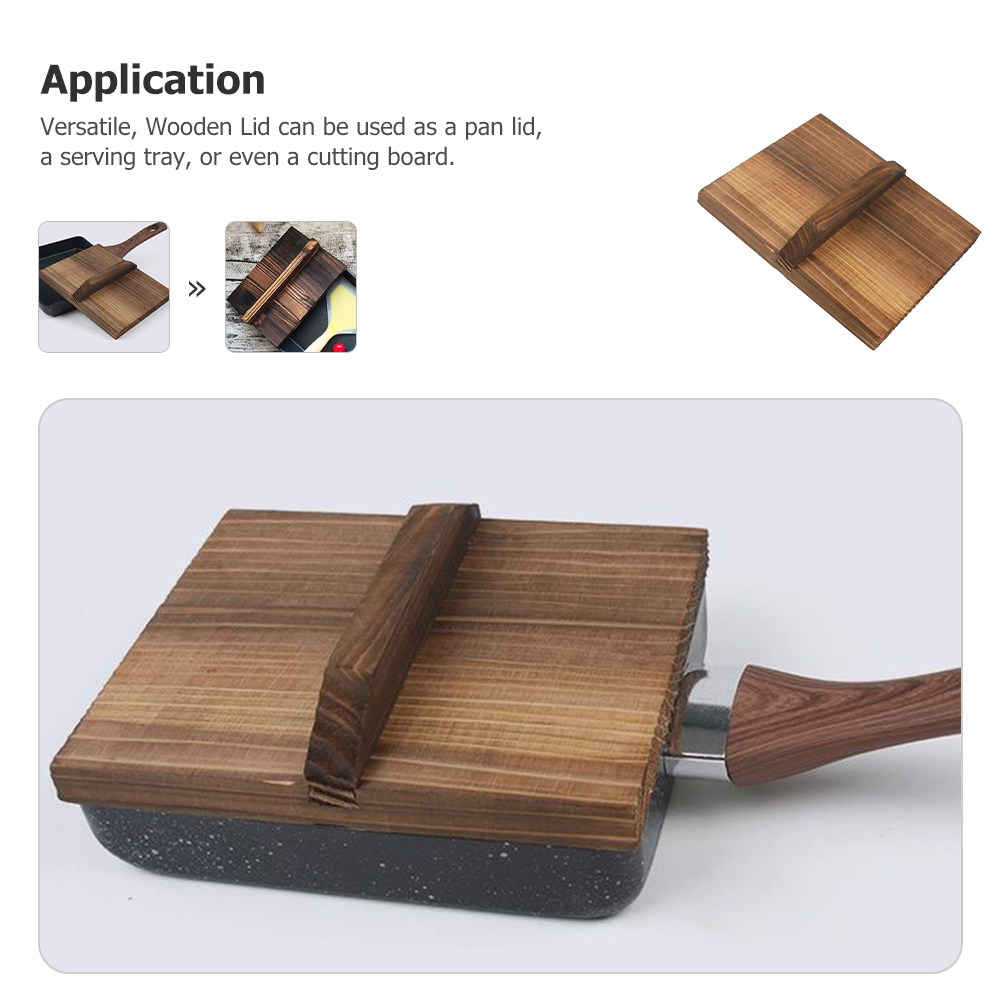 Tapa de madera para sartén, ta - Wooden Serving Tray reseña y precio
