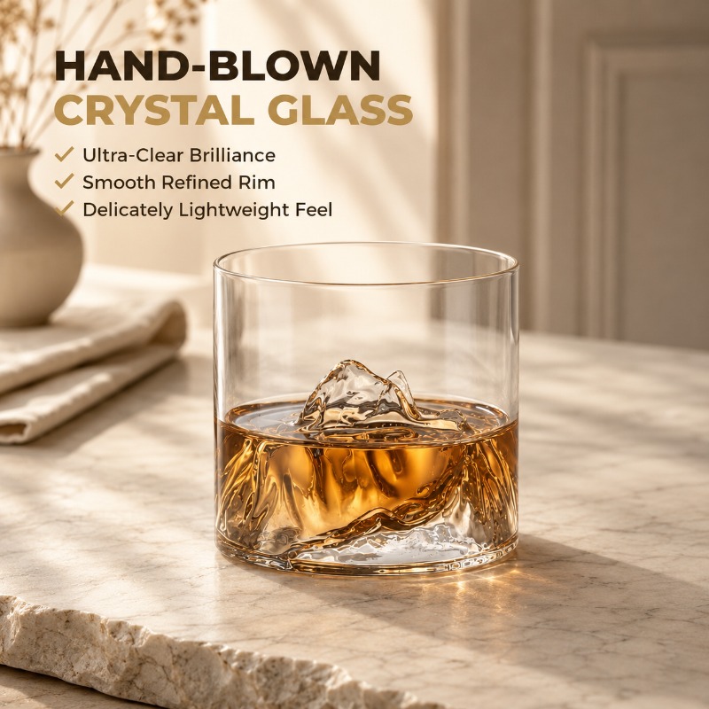 Vaso de Whisky Guanshan, Copa  - Crystal Wine Glass reseña y precio